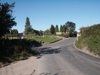 Bulleigh .. the present-day junction at Bulleigh Cross, the northern end of the Parish of Marldon